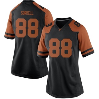 Barryn Sorrell Game Black Women's Texas Longhorns Women Football Jersey