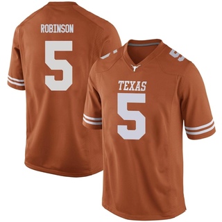 Bijan Robinson Game Orange Men's Texas Longhorns Mens Football Jersey