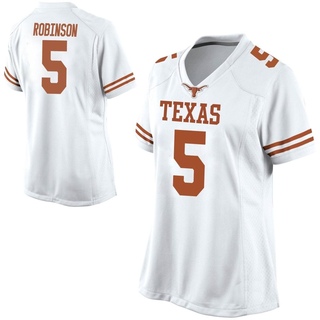Bijan Robinson Replica White Women's Texas Longhorns Football Jersey