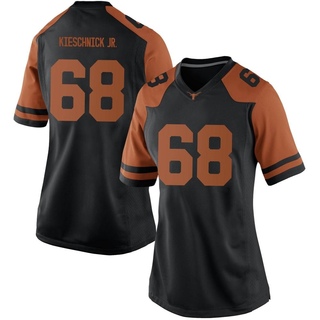Brooks Kieschnick Jr. Replica Black Women's Texas Longhorns Women Football Jersey