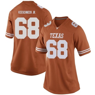 Brooks Kieschnick Jr. Replica Orange Women's Texas Longhorns Women Football Jersey