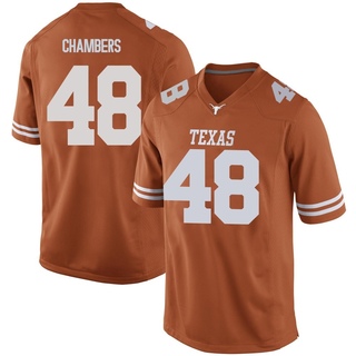 Bryce Chambers Replica Orange Men's Texas Longhorns Mens Football Jersey