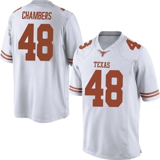 Bryce Chambers Replica White Men's Texas Longhorns Mens Football Jersey