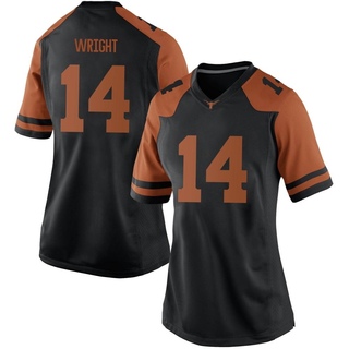 Charles Wright Game Black Women's Texas Longhorns Women Football Jersey