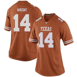 Charles Wright Game Orange Women's Texas Longhorns Women Football Jersey