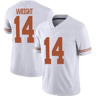 Charles Wright Limited White Men's Texas Longhorns Alternate Football Jersey