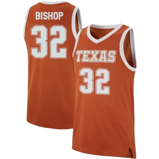 Christian Bishop Replica Orange Men's Texas Longhorns Basketball Jersey
