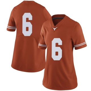 Christian Clark Limited Orange Women's Texas Longhorns Women Football Jersey