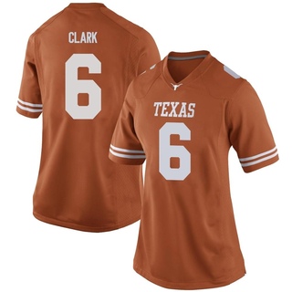 Christian Clark Replica Orange Women's Texas Longhorns Women Football Jersey