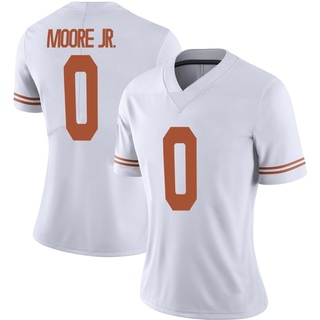 DeAndre Moore Jr. Limited White Women's Texas Longhorns Alternate Football Jersey