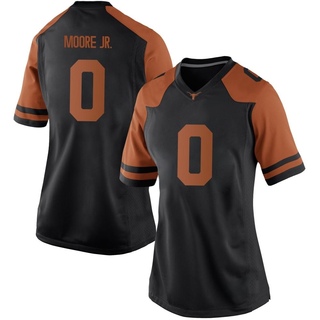 DeAndre Moore Jr. Replica Black Women's Texas Longhorns Women Football Jersey