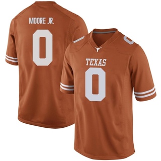 DeAndre Moore Jr. Replica Orange Men's Texas Longhorns Mens Football Jersey