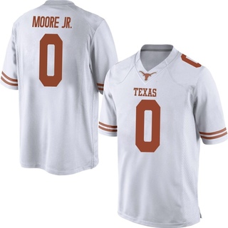 DeAndre Moore Jr. Replica White Men's Texas Longhorns Mens Football Jersey