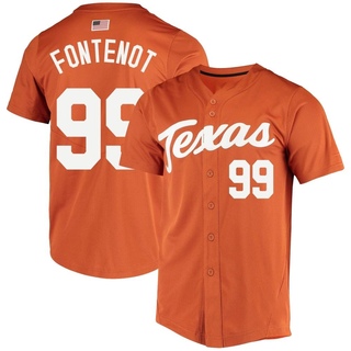 Grant Fontenot Replica Orange Men's Texas Longhorns Vapor Untouchable Full-Button Baseball Jersey