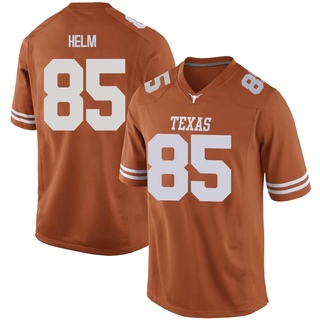 Gunnar Helm Game Orange Men's Texas Longhorns Mens Football Jersey
