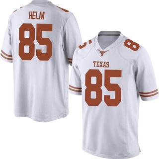 Gunnar Helm Game White Men's Texas Longhorns Mens Football Jersey