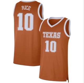 Sir'Jabari Rice Limited Orange Men's Texas Longhorns Basketball Jersey