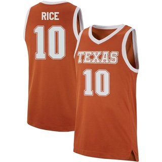 Sir'Jabari Rice Replica Orange Men's Texas Longhorns Basketball Jersey