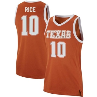 Sir'Jabari Rice Replica Orange Women's Texas Longhorns Basketball Jersey